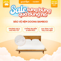 Bảo vệ nệm Doona Bamboo chống thấm chống bụi bẩn nấm mốc hiệu quả thoáng khí khử mùi hàng chính hãng Vua Nệm