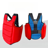 Bảo Vệ Ngực Chống Va Chạm Karate Sanda Chiến Đấu Dày Người Lớn Trẻ Em Luyện Tập Taekwondo Đàn Hồi Có Thể Mặc Áo Giáp Hai