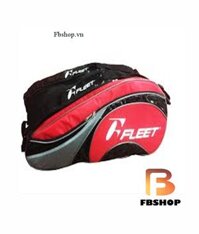 Bao vợt cầu lông fleet 3 ngăn màu đỏ | Rực rỡ và máu lửa
