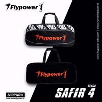 Bao vợt cầu lông Flypower Safir 4 Black