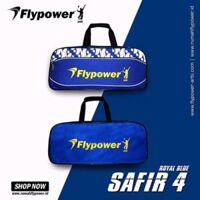 Bao vợt cầu lông Flypower Safir 4 Royal Blue