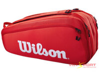 BAO VỢT TENNIS WILSON SUPER TOUR 9R ĐỎ WR8010501001