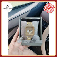 BẢO WATCH Đồng Hồ Nữ GUESS Chính Hãng Máy pin  Miyota Nhật Thiết Kế Mặt Vuông Sang Trọng,Cá Tính