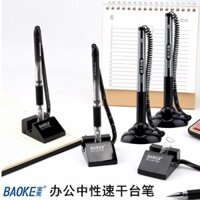 Baoke 850 Bút Có Dòng Văn Phòng Chữ Ký Bút Có Dây Gel Bút Mặt Trước Bàn Cố Định Bút Dính Vào Bàn Bút