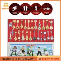 [Baosity3] Fairy Tail Memeber Lucy 18 chiếc Chìa khóa tinh thần + 1 Bộ dây chuyền vòng cổ Quà tặng
