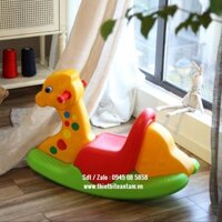 Bập bênh con Hươu cao cổ Thiết kế phù hợp cho các bé mầm non