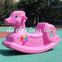 Bập Bênh Hình Hươu Nhập Khẩu, Đồ Chơi Mầm Non Chắc Chắn, Độ Bền Cao