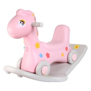 Bập bênh kết hợp chòi chân 2 trong 1 hình ngựa DQ-YL435