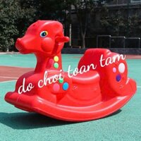 Bập Bênh Nhựa Hình Con Hươu Nhập Khẩu, Đồ Chơi Vận Động Cho Bé Mầm Non Giá Rẻ