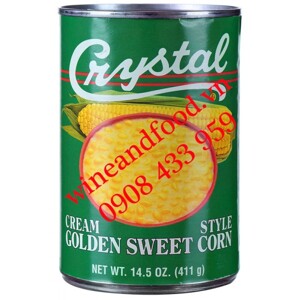Bắp kem ngô ngọt hiệu Crystal – hộp 411g