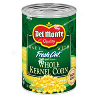 Bắp (Ngô) Ngọt Nguyên Hạt Đóng Hộp DEL MONTE FRESH CUT Golden Sweet Whole Kernel Corn, Hộp 432g (15.25 Oz.)