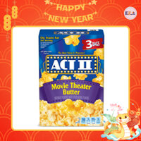Bắp nổ lò vi sóng ACT II - Movie Theater Butter 3 gói 78g /Hộp 234g - Popcorn