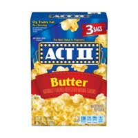 Bắp Rang Bơ, Microwave Popcorn, Butter, 3 Gói, 8.25 oz (234g) - ACT II