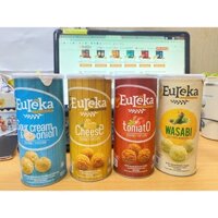 Bắp rang Eureka Malaysia lon Cà chua/ Kem chua + hành/ Phô mai/ Wasabi 70g