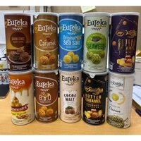 Bắp rang Eureka Malaysia vị Muối biển/Ngũ cốc + bơ caramel/ Bơ kẹo cứng - lon 70g