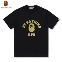 Bape Áo Thun Nam Ngắn Tay Cổ Tròn In Hình Thời Trang