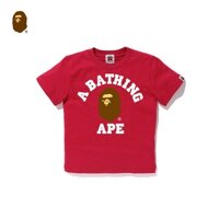 Bape Áo Thun Tay Ngắn In Chữ Ape-Man Thời Trang Xuân Hè Cho Bé 310001e