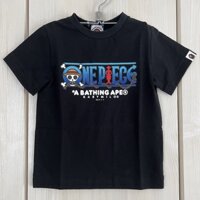 BAPE Áo Thun Tay Ngắn In Họa Tiết ONE PIECE Độc Đáo Thời Trang Cho Nam Và Nữ