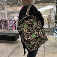 Bape BABY MILO NGÀY GÓI màu xanh lá cây ngụy trang vườn thú khỉ nhỏ ba lô thông thường