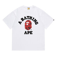 BAPE Mới Áo Thun Tay Ngắn Họa Tiết Rằn Ri Cổ Điển Cho Nam Và Nữ 0916