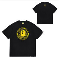 BAPE Mới Áo Thun Tay Ngắn Họa Tiết Rằn Ri Cổ Điển Cho Nam Và Nữ 0916