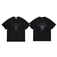 BAPE Mới Áo Thun Tay Ngắn Họa Tiết Rằn Ri Cổ Điển Cho Nam Và Nữ 0916