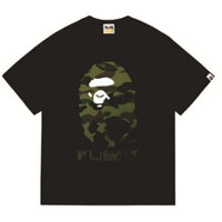 BAPE Mới Áo Thun Tay Ngắn Họa Tiết Rằn Ri Cổ Điển Cho Nam Và Nữ 0916