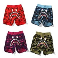 Bape Quần Short cotton unisex In Họa Tiết Sành Điệu