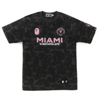 BAPE Áo Thun Tay Ngắn Cổ Tròn Họa Tiết Rằn Ri Phong Cách Mới Cho Nam Và Nữ
