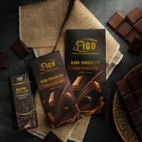 (Bar 20g)Dark Chocolate 100% không đường FIGO - Socola đen nguyên chất