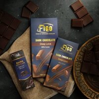 (Bar 50g) Combo 2 Socola đen 85% cacao ít đường dòng Deep Love 50g Figo - Vietnamese Chocolate