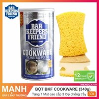 [Bar Keepers Friend] Bột làm sạch BKF Cookware (340g) Mạnh hơn gấp 2 lần | Làm sạch mặt inox, xoong, nồi, bếp từ..