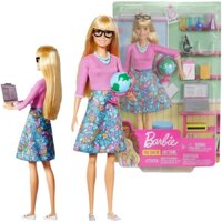 Barbie bạn có thể là bất cứ điều gì - Barbie tóc vàng giáo viên dạy nghề búp bê với phụ kiện nhà đồ chơi cô gái quà sinh