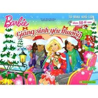 Barbie giáng sinh yêu thương40 - Tô màu khổ lớn với hơn 50 đề can - Bản Quyền