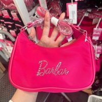 Barbie Hồng Series Nylon Phong Cách Mỹ Túi Đeo Vai Túi Xách Barbie Nữ Niche Thiết Kế Túi Phong Cách Mới Nách Túi