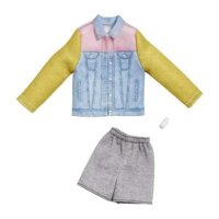 Barbie Thời Trang Búp Bê Ken Fashion Denim Jacket Shorts Hand Watch