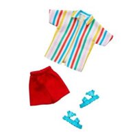 Barbie Thời Trang Búp Bê Ken Fashion Pack Striped Shirt Red Shorts Sandals