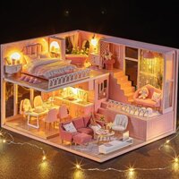 Barbie trẻ em cô gái nhỏ đồ chơi công chúa nhà bếp mini biệt thự món quà sinh nhật 10 tuổi