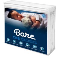 Bare Home Crib Size Premium Mattress Protector - 100% Waterproof - Soft & Comfortable - Vinyl Free Hypoallergenic (Crib, White)