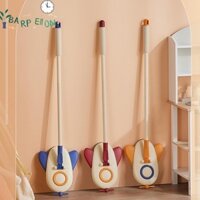 Barpellon Đồ chơi làm sạch cho trẻ mới biết đi, Công cụ trợ giúp dọn nhà phát triển giáo dục nhỏ, Hình máy bay hoạt hình vui nhộn Cây lau nhà Mini cho trẻ em tại nhà