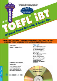 Barrons - Pass Key To The Toefl iBT Kèm 2CD