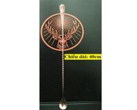 BARSPOON ĐẦU DẸT ĐỒNG 40CM