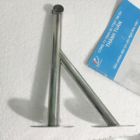 Bas Đỡ Thanh Inox Bắt Tường Dùng Cho Shop Quần Áo, Treo Rèm Cửa TT-252