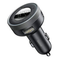 Baseus CCLH-01 bluetooth V5.0 FM Transmitter Dual USB Car Charger LED Digital Display Wireless Radio Adapter Auto Aux Ra