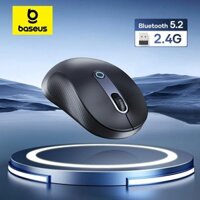 Baseus Chuột không dây gen 2 f02 bluetooth 2.4g 4000Dpi Có Nút Có Thể Tùy Chỉnh Cho pc macbook tablet laptop