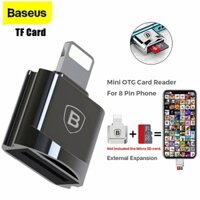 BASEUS Đầu Đọc Thẻ Nhớ 8 Pin OTG Cho Điện Thoại