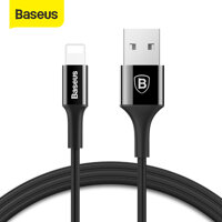 Baseus LED lighting Fast Charging Cable For iPhone USB Cable For iPhone iPad Fast Charging Charger Cable Mobile Phone Data Cable LazadaMall