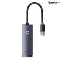 Baseus Lite Series Ethernet Adapter USB-A to RJ45 LAN Port (100Mbps Aluminum Alloy) Grey