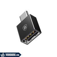 Baseus LV106-B01 | Đầu Chuyển OTG USB Type C Sang USB | Hàng Chính Hãng