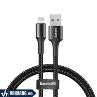 Baseus LV551-1M | Cáp Sạc Nhanh Siêu Bền Baseus Halo Data Lightning Cable Cho iPhone/ iPad